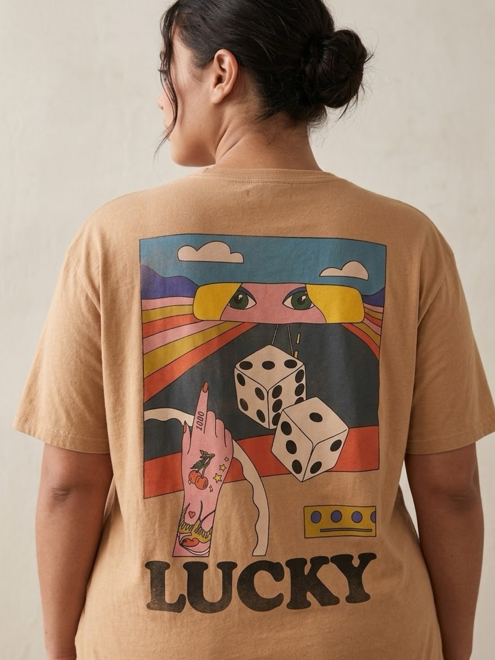Tan Graphic Tee